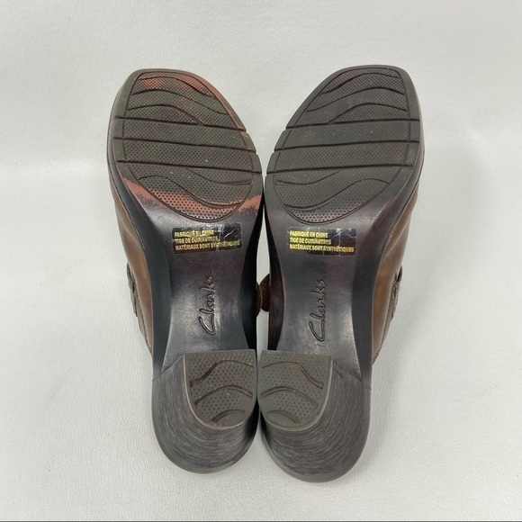 Clarks Bendables Mirabelle Holly Leather Buckle Mule Clog Shoe 83545 Women 8 M - Picture 6 of 13